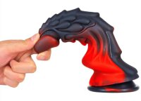Dildo Dragon Zomay 18 x 6cm Black-Red