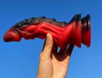 Dildo Dragon Zomay 18 x 6cm Black-Red