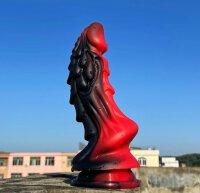 Dildo Dragon Zomay 18 x 6cm Black-Red