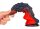 Dildo Dragon Zomay 18 x 6cm Black-Red