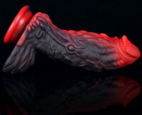 Dildo Dragon Yong 15 x 5.5cm Black-Red