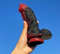 Dildo Dragon Yong 15 x 5.5cm Black-Red