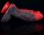 Dildo Dragon Yong 15 x 5.5cm Black-Red