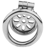 Metal Chastity Cage Flat S