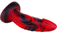 Dildo monster Squax 18 x 5.5cm Black-Red