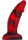 Dildo monster Squax 18 x 5.5cm Black-Red