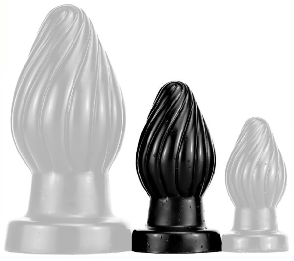 Spiral Plug M 9 x 4.5cm Black