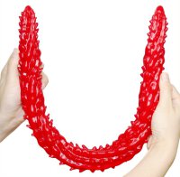 Long Dildo Barded 60 x 4cm Red