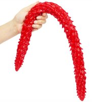 Long Dildo Barded 60 x 4cm Red