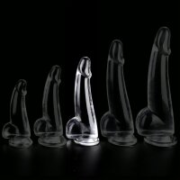 Clear Dong L Dildo 14 x 4.5cm