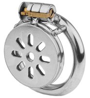 Metal Chastity Cage Flat M