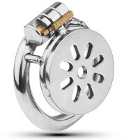 Metal Chastity Cage Flat M