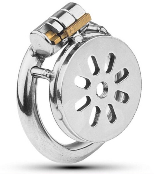 Metal Chastity Cage Flat L