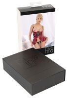 Shelf Bra Set red 85C/XL