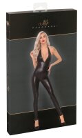 Jumpsuit mit Neckholder und Schlangenhaut-Optik S