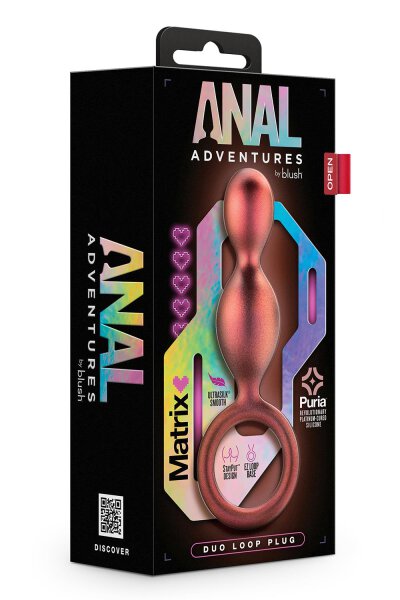 Anal Adventures Matrix Duo Loop Plug Copper 3,2cm