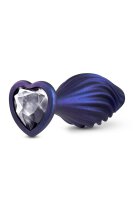Anal Adventures Matrix Swirling Bling Plug Sapphire 3,8cm