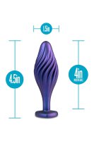 Anal Adventures Matrix Swirling Bling Plug Sapphire 3,8cm