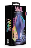 Anal Adventures Matrix Wavy Bling Plug Sapphire 3,8cm