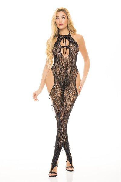 Love Me Harder Bodystocking Black, OS