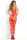 Strapped Up Sheer Bodystocking Red, OS