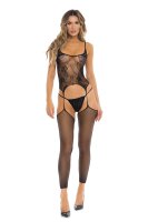 On All Night 2Pc Set Bodystock Black, OS