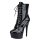 Erogance Lack High Heel Stiefelette D1020 Größe 36 - 44