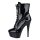 Erogance Lack High Heel Stiefelette D1020 Größe 36 - 44