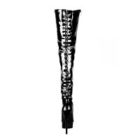 Erogance Stretchlack Thigh High Stiefel D3063 Größe 36 - 44