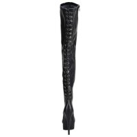 Erogance Stretch PU Thigh High Stiefel D3063 Größe 36 - 44