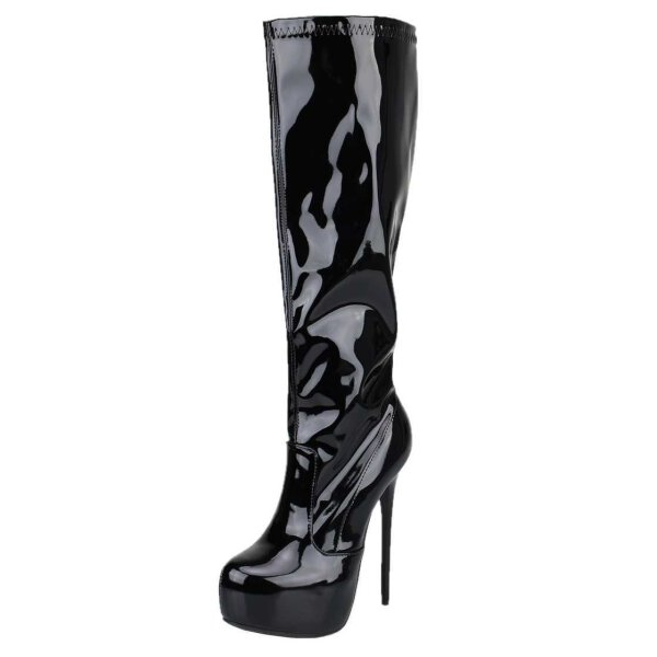 Erogance Stretchlack High Heel Stiefel E2000 Größe 36 - 46