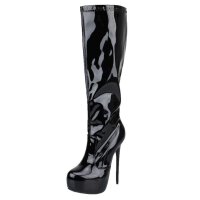 Erogance Stretchlack High Heel Stiefel E2000 Größe 36 - 46