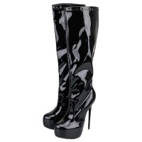 Erogance Stretchlack High Heel Stiefel E2000 Größe 36 - 46