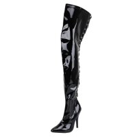 Erogance Stretchlack Thigh High Stiefel S3063...