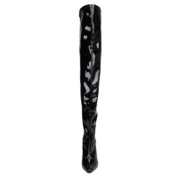 Erogance Stretchlack Thigh High Stiefel S3063 Größe 36 - 46