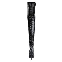 Erogance Stretchlack Thigh High Stiefel S3063 Größe 36 - 46