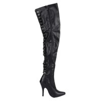 Erogance Stretch PU Thigh High Stiefel S3063 Größe 36 - 46