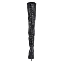 Erogance Stretch PU Thigh High Stiefel S3063 Größe 36 - 46