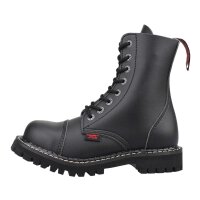 Angry Itch 08-Loch Vegane PU Stiefel Schwarz...