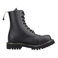 Angry Itch 08-Loch Vegane PU Stiefel Schwarz Größe 36 - 48