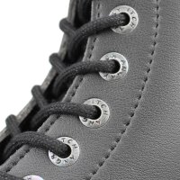 Angry Itch 08-Loch Vegane PU Stiefel Schwarz Größe 36 - 48