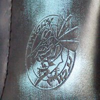 Angry Itch 08-Loch Leder Stiefel Denim Rub-Off Größe 36 - 48