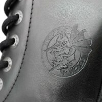 Angry Itch 08-Loch Leder Stiefel Dark Green Rub-Off Größe 36 - 48