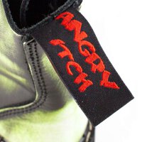 Angry Itch 08-Loch Leder Stiefel Lime Rub-Off Größe 36 - 48