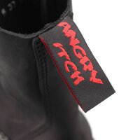 Angry Itch 08-Loch Leder Stiefel Vintage Schwarz Größe 36 - 48