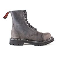 Angry Itch 08-Loch Leder Stiefel Vintage Dunkelbraun Größe 36 - 48