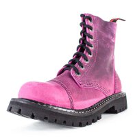 Angry Itch 08-Loch Leder Stiefel Vintage Pink Größe 36 - 48