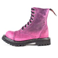 Angry Itch 08-Loch Leder Stiefel Vintage Pink Größe 36 - 48