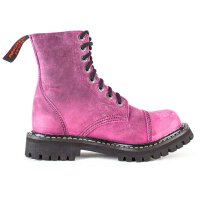 Angry Itch 08-Loch Leder Stiefel Vintage Pink Größe 36 - 48