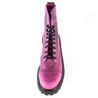 Angry Itch 08-Loch Leder Stiefel Vintage Pink Größe 36 - 48
